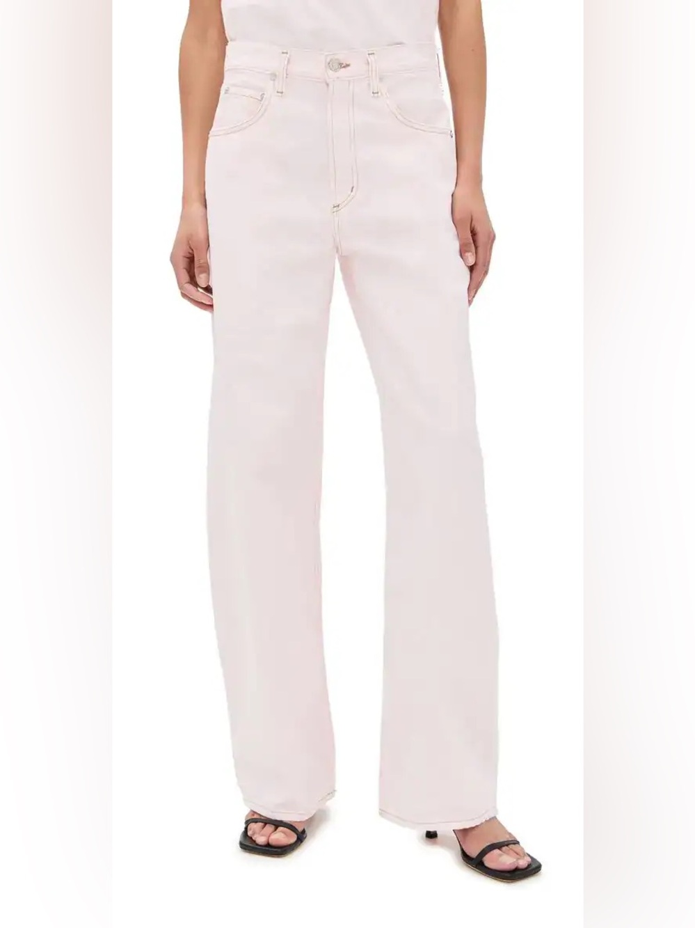 AGOLDE 90s Jeans Mid Rise Loose Fit Cosmos Pink Size 27 New